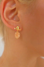Natural Crystal Bud Earrings
