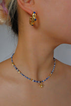 Natural stone collar chain