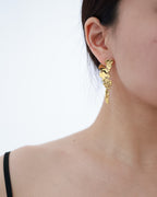 'Broken Rock' Texture Patchwork Earrings