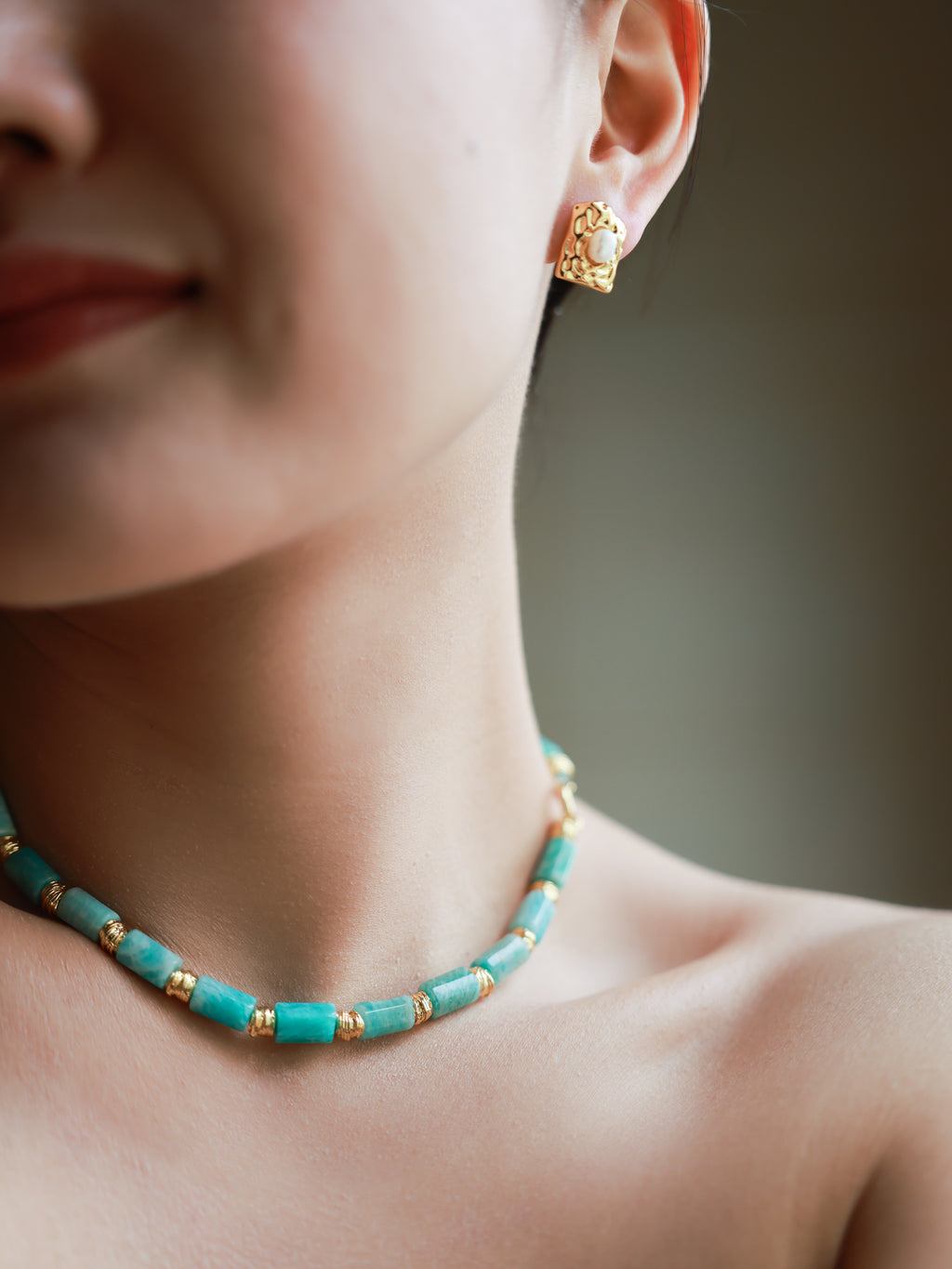 Retro natural Tianhe stone DIY detachable two-wear bracelet necklace choker