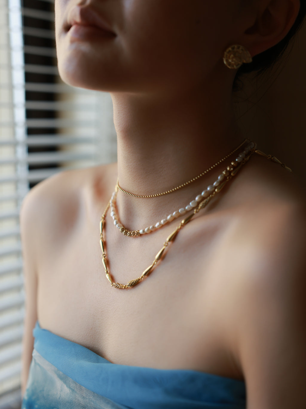 Baroque pearl necklace