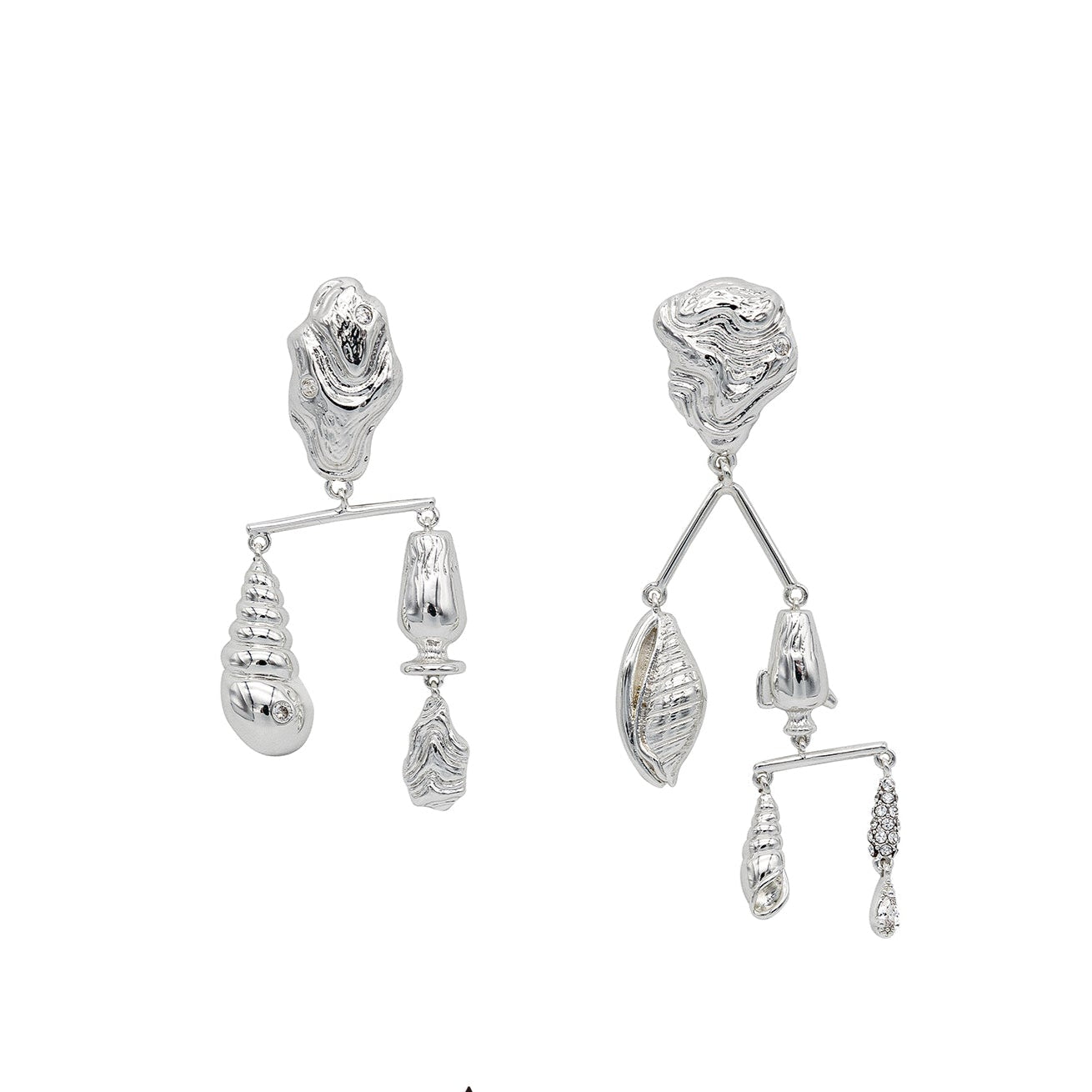 Seaside Expert Asymmetric Balance Earrings