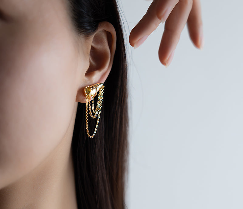 엘프 소라 장식 귀걸이