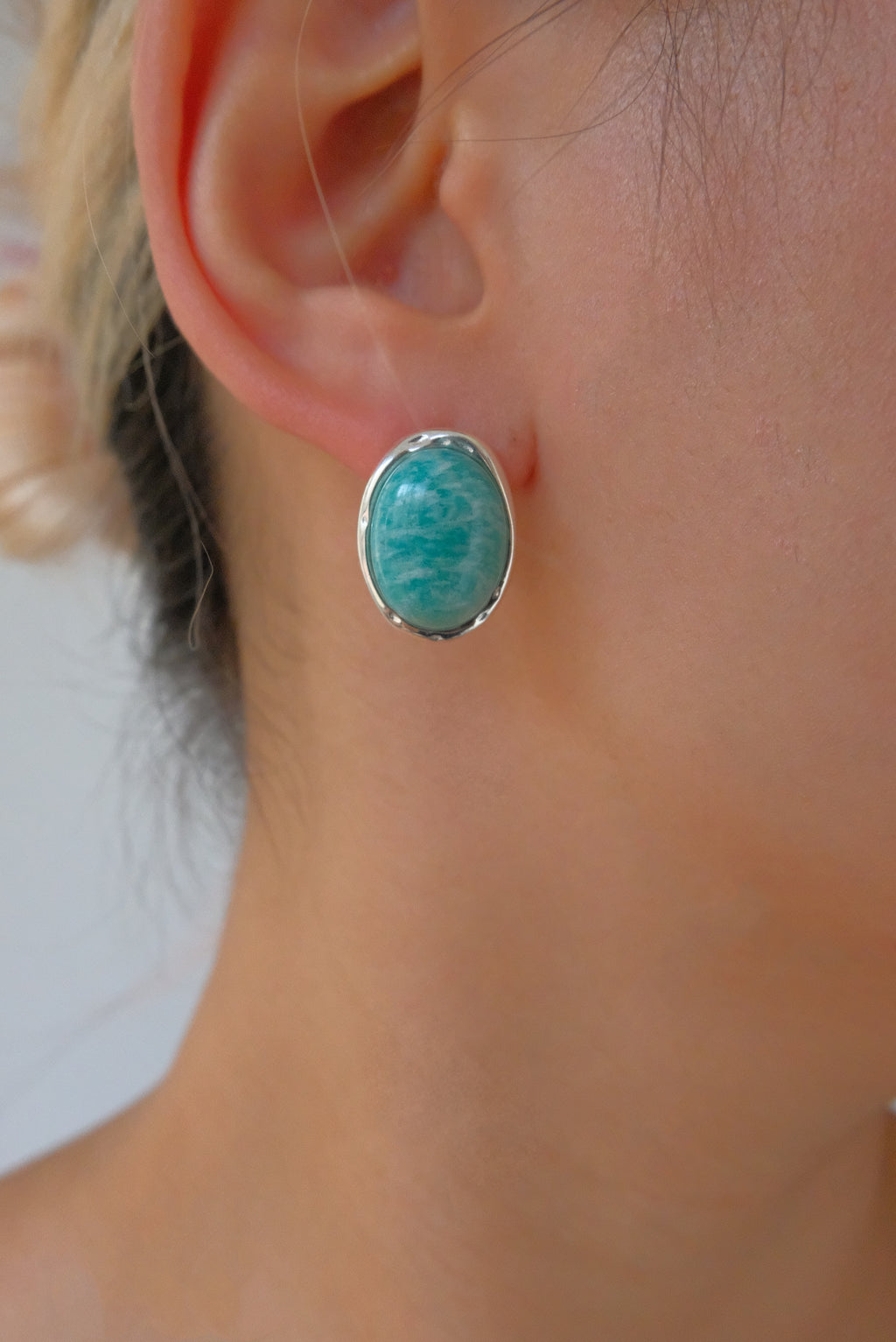 Heaven River Stone Stud Earrings