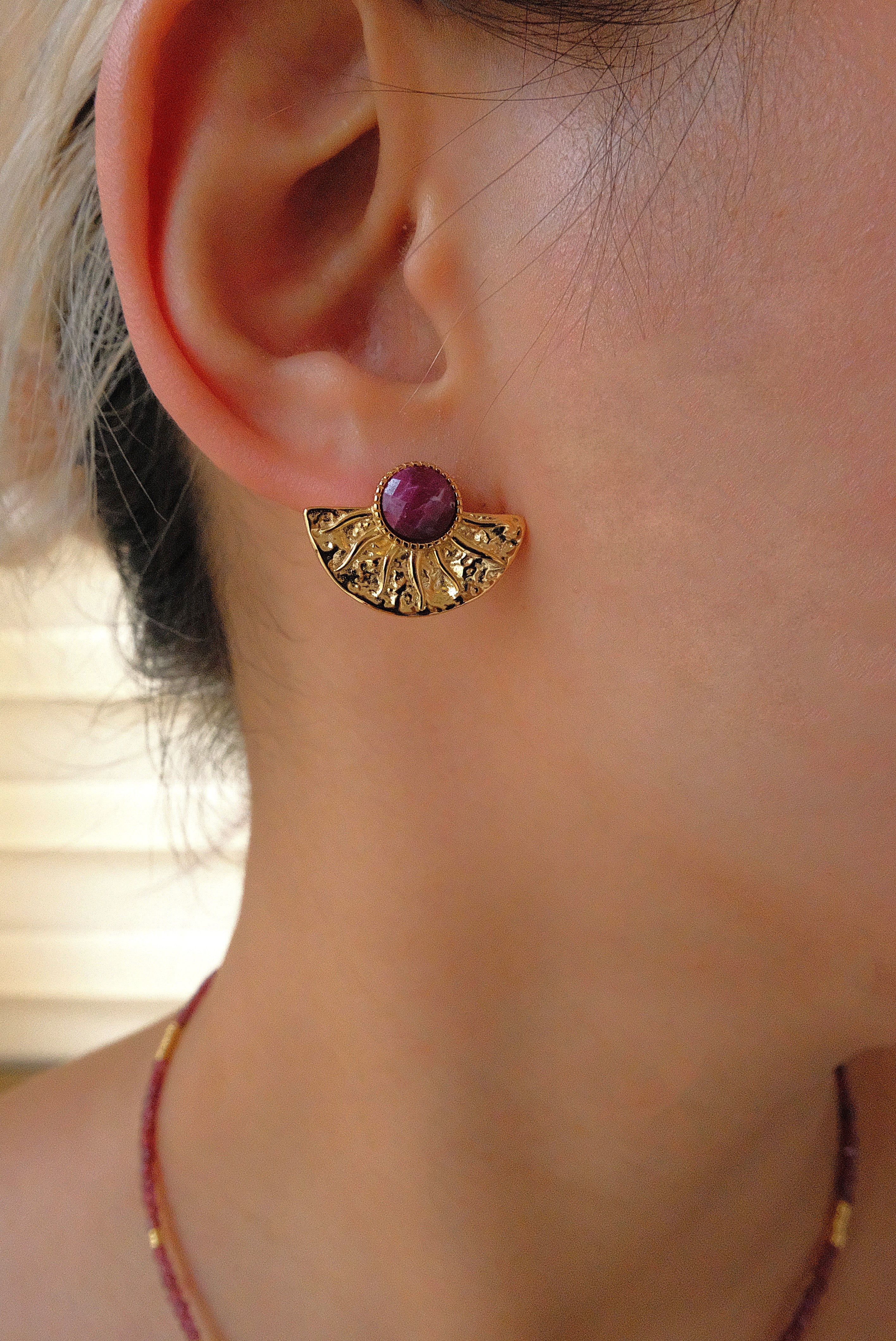 Nile Series Sun God Earrings