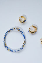 Natural stone collar chain