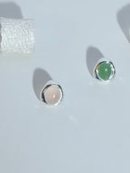 Handcrafted ear pendants made from natural stones