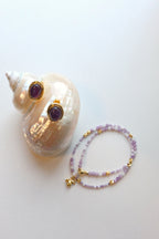 Natural stone collar chain