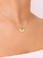 Sun God Natural Stone Necklace