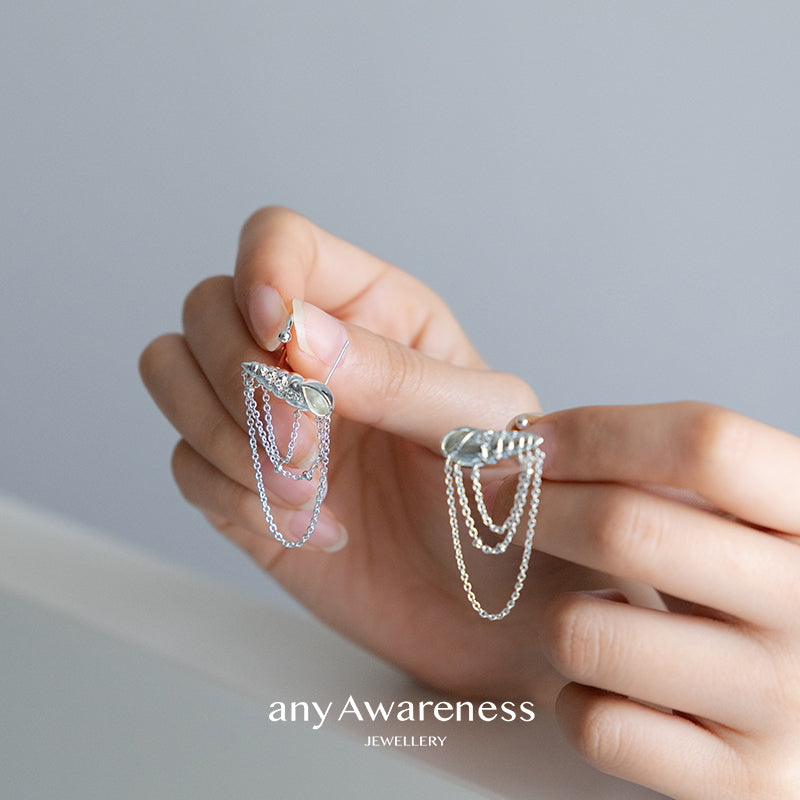 엘프 소라 장식 귀걸이