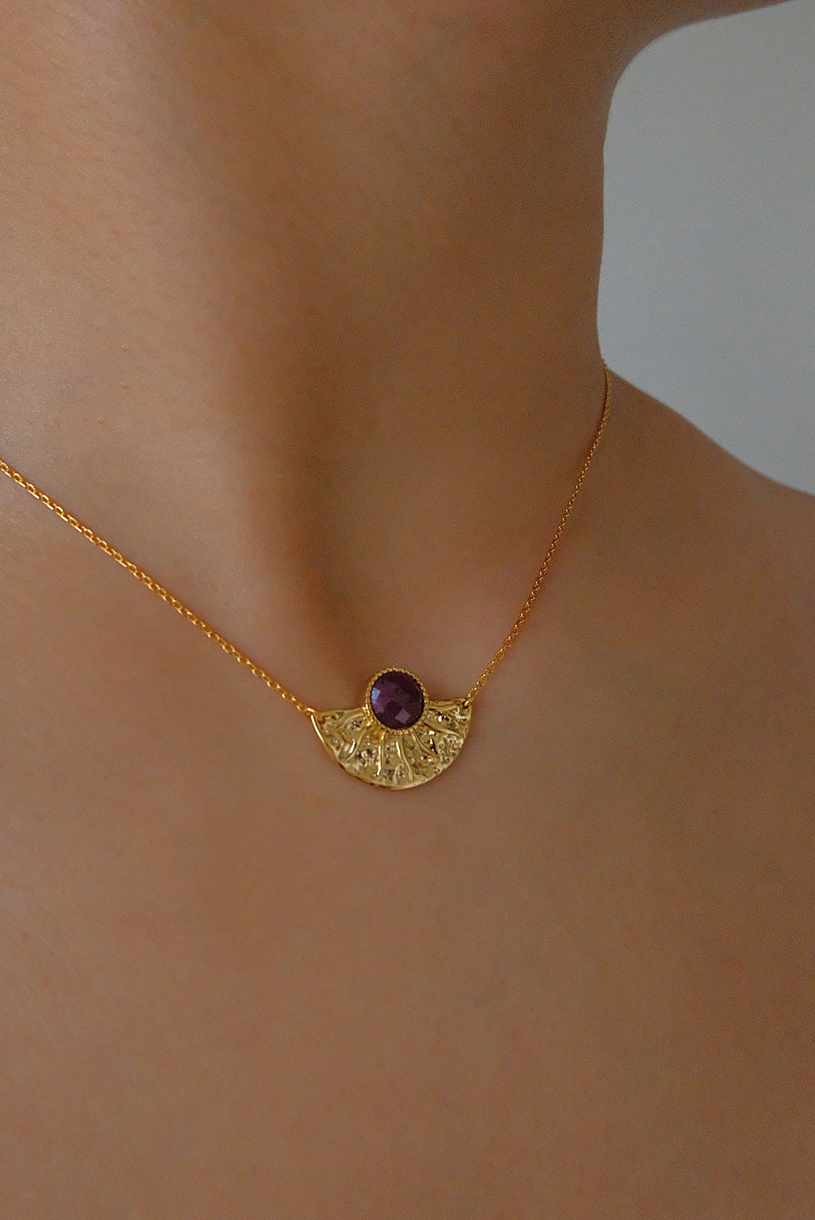 Sun God Natural Stone Necklace
