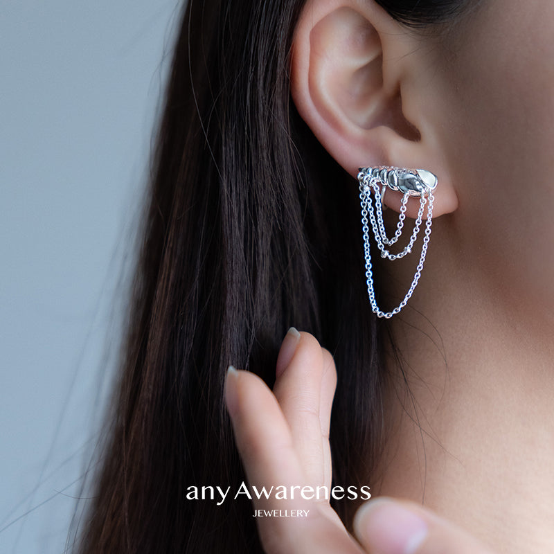 Elven Conch Tassel Earrings