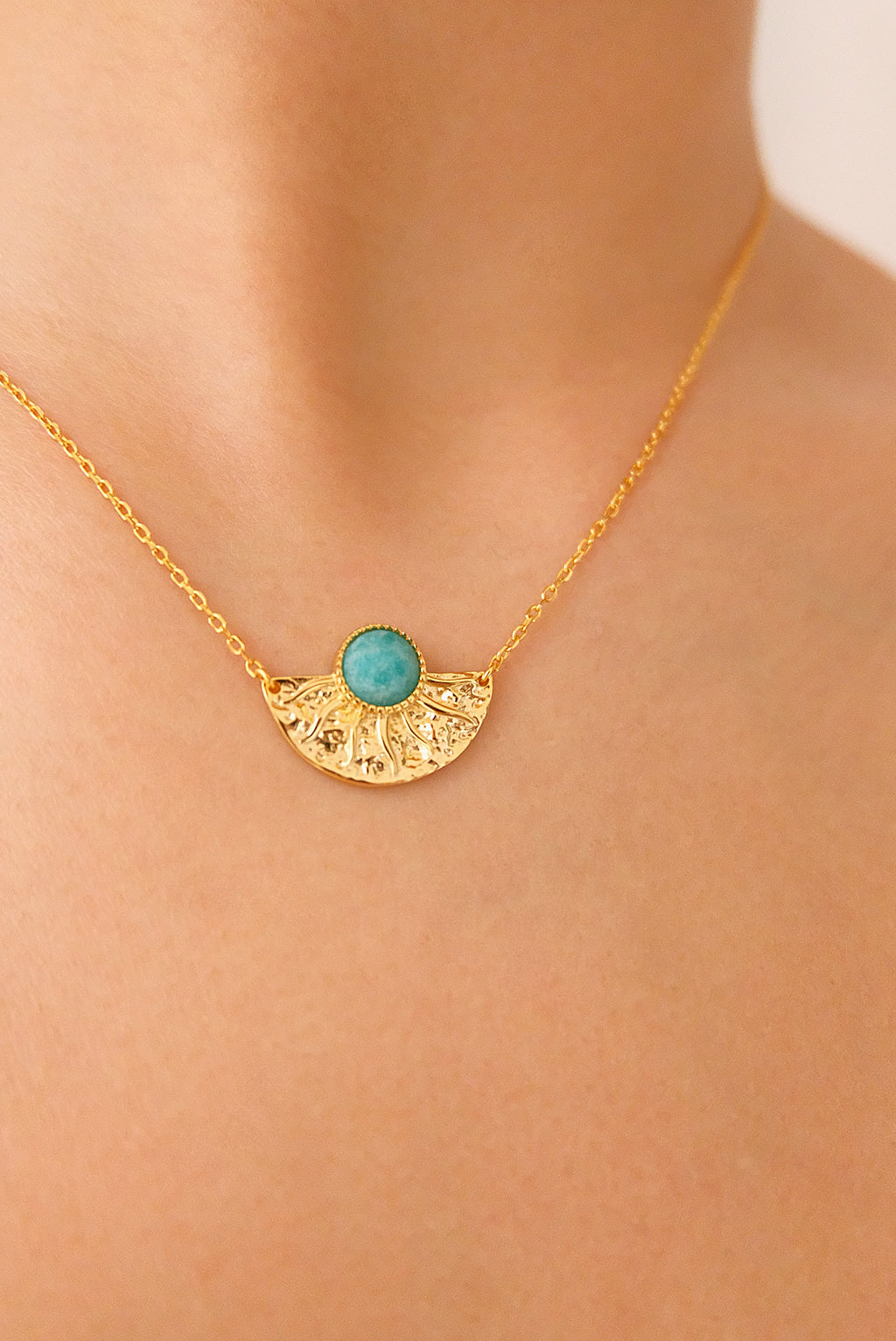 Sun God Natural Stone Necklace