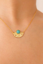 Sun God Natural Stone Necklace