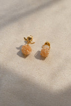 Natural Crystal Bud Earrings