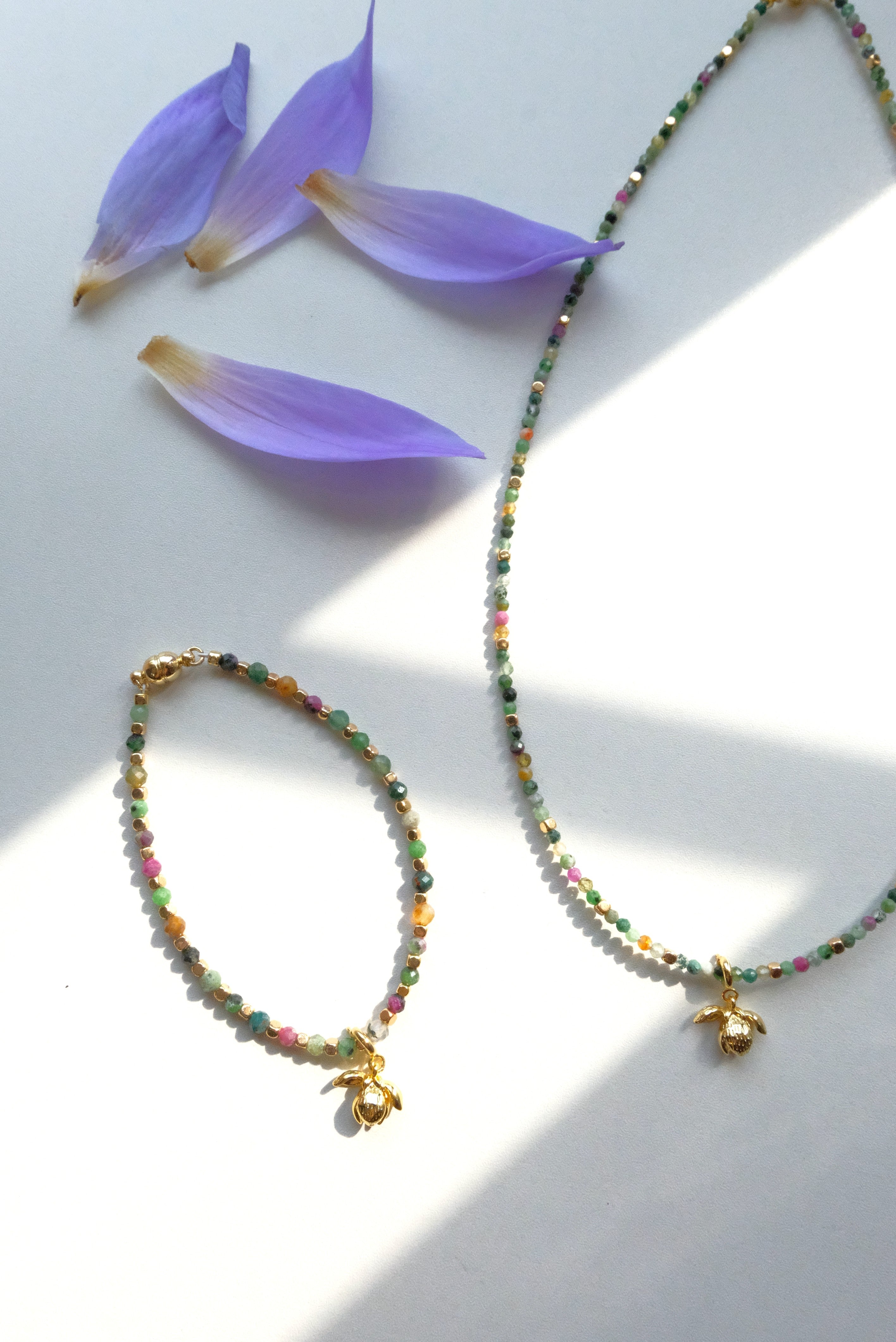 Indian agate natural stone bracelet