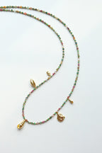 Indian agate long necklace / sweater chain