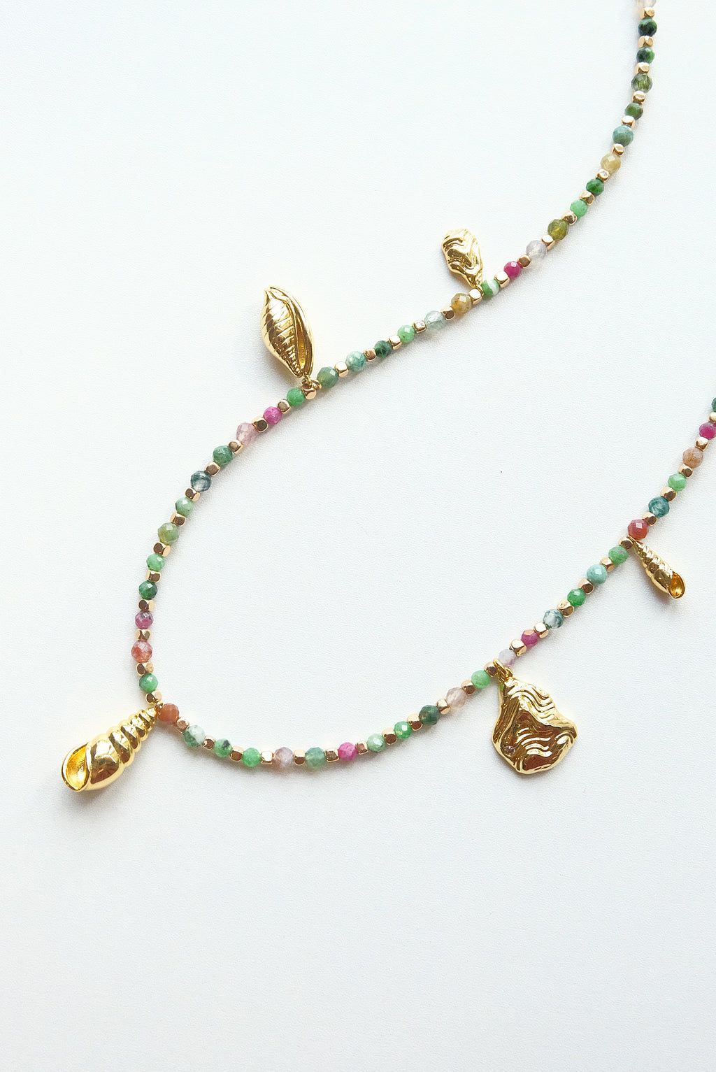 Indian agate long necklace / sweater chain