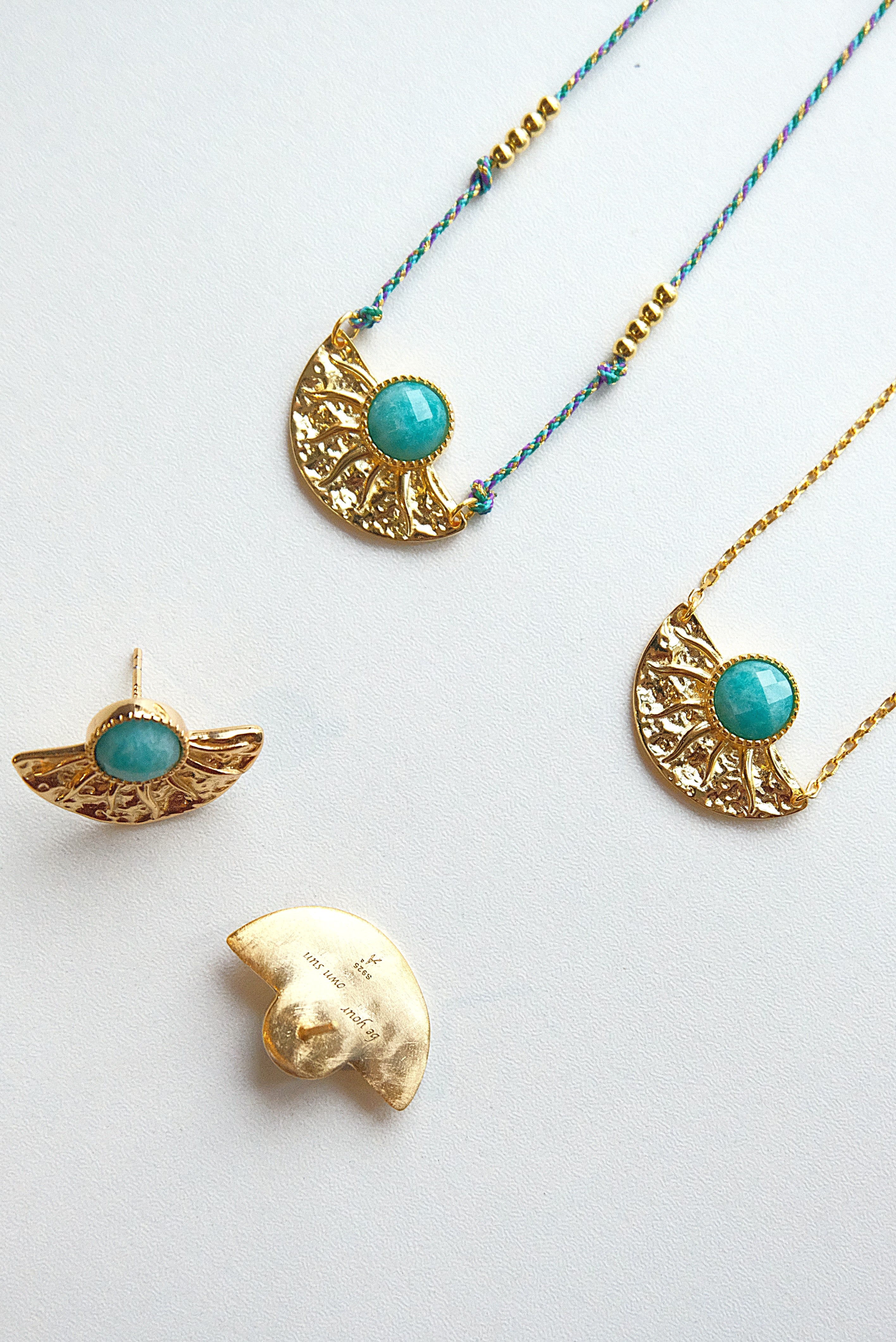 Natural Tianhe Stone Braided String Necklace