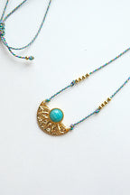 Natural Tianhe Stone Braided String Necklace