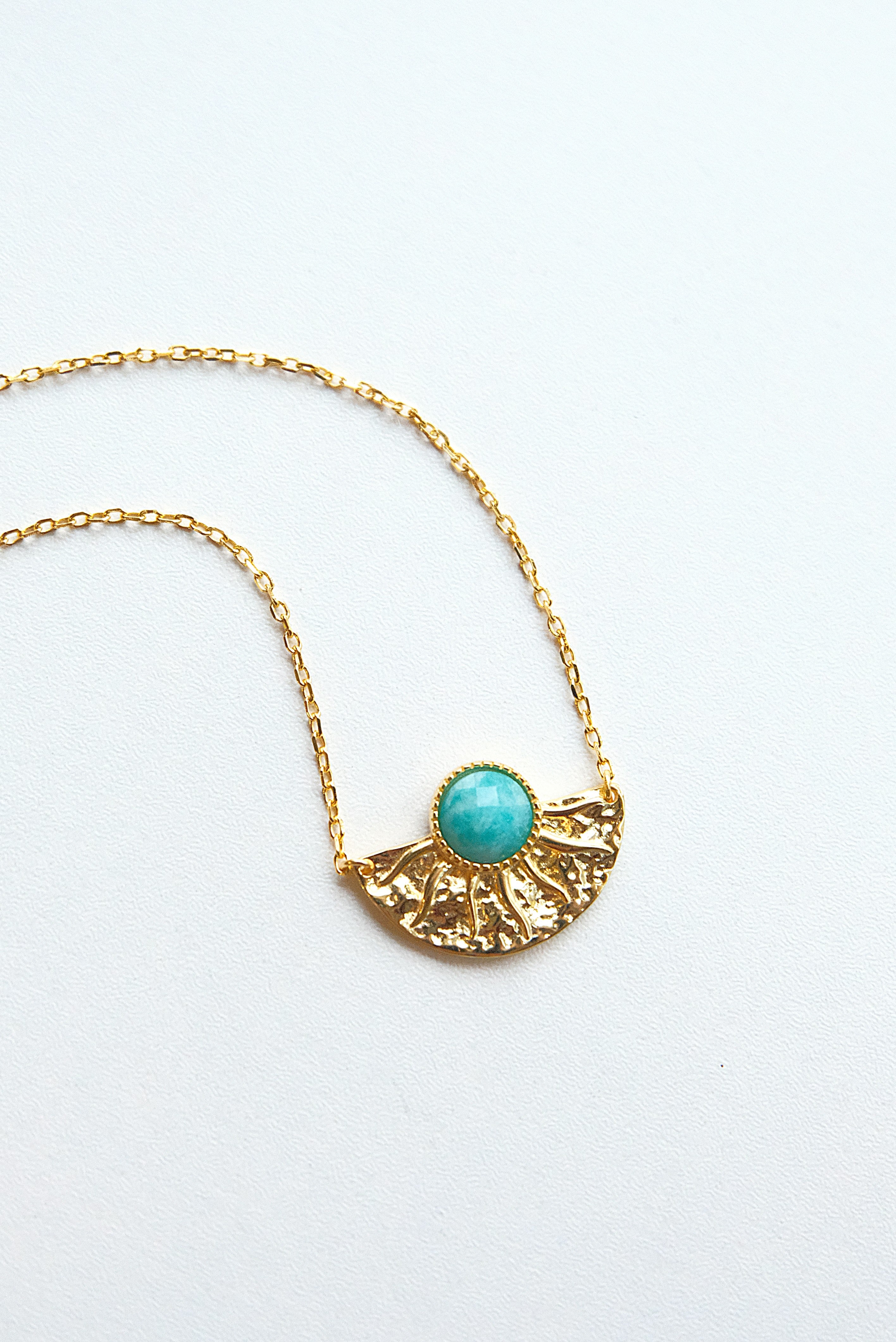 Sun God Natural Stone Necklace