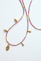 Nile Garden Collection Natural Stone Necklace (Long Chain)