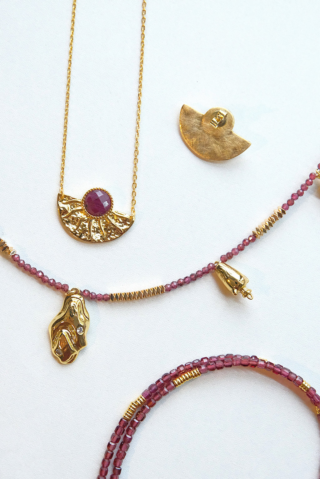 Sun God Natural Stone Necklace