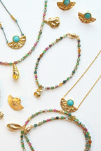 Natural Tianhe Stone Braided String Necklace