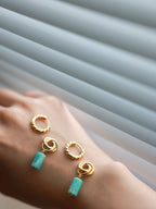 Natural stone / Tianhe stone earrings